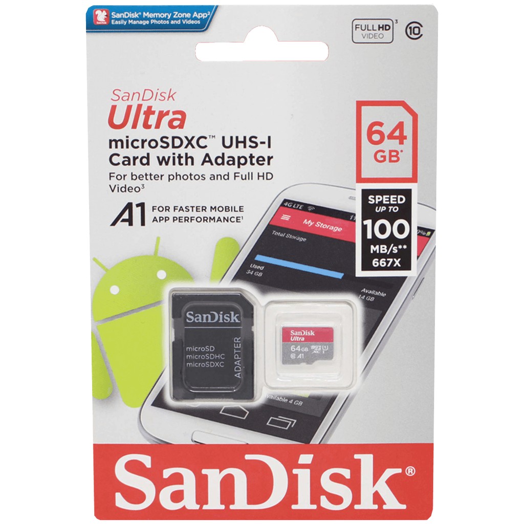 Thẻ nhớ Micro SD SanDisk Ultra 32GB - Chính hãng bảo hành 5 Năm