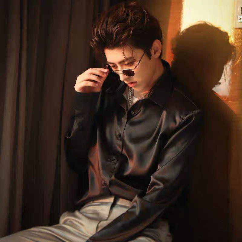 Sơ mi nam lụa Satin tay dài sang trọng, bóng bẩy - Premium Satin Shirt