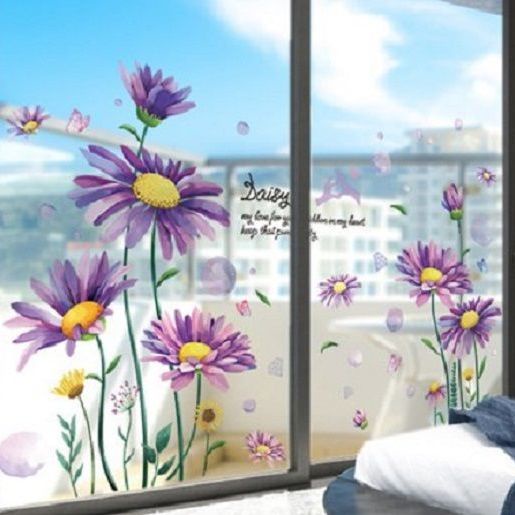 Miếng Dán Cửa Kính Họa Tiết 3d Sáng Tạo Trang Trí Nhà Bếp / Phòng Tắm