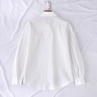 Áo sơ mi trắng oversized tay bồng dư xịn