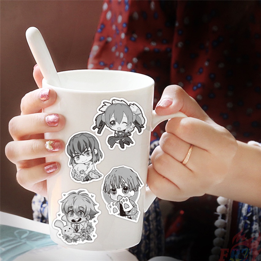 Set 100 miếng dán trang trí chống thấm nước họa tiết hoạt hình đáng yêu