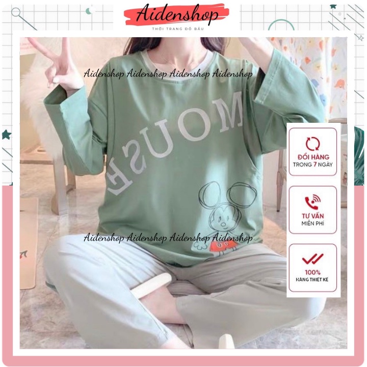 BỘ SAU SINH VÀ BẦU 2 in 1 cotton