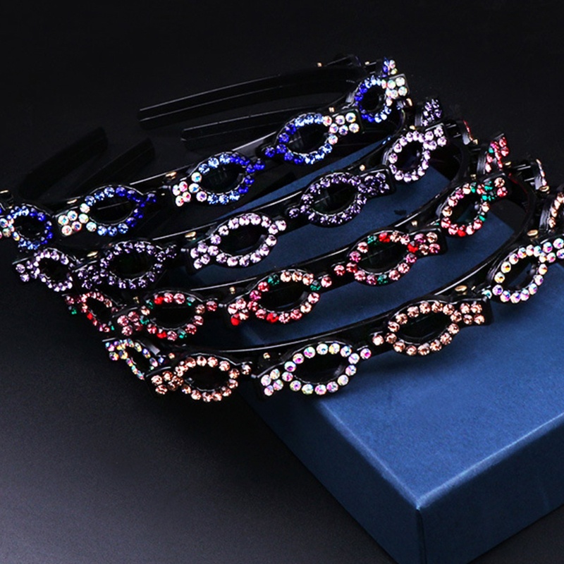 Cài Tóc Dạng Xoắn Hai Lớp Đính Đá Thời Trang