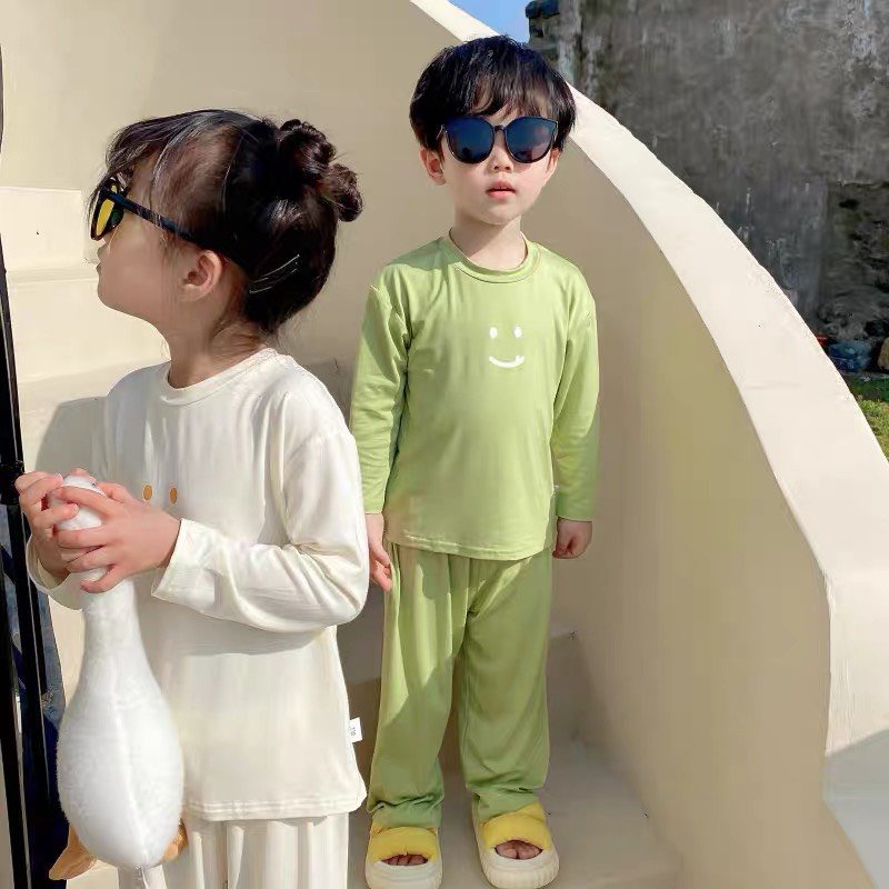 Bộ quần áo dài tay thun lạnh Funny cho bé trai bé gái chất liệu mềm mại cao cấp ATKID VIệt Nam
