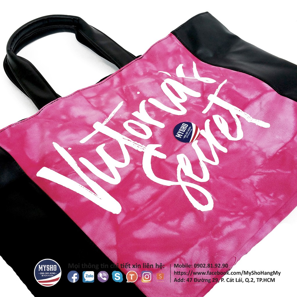 Túi vải Victoria's Secret USA chính hãng - có 4 ngăn chứa đồ tiện dụng