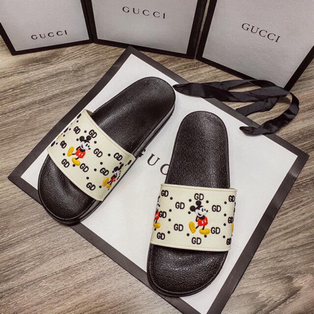 Dép chuột Mickey GD - Dép quai ngang nữ đúc thời trang - DL065