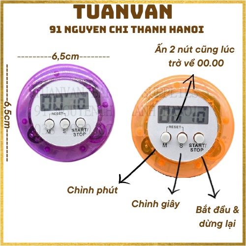 Đồng hồ hẹn giờ (Mẫu dùng pin)