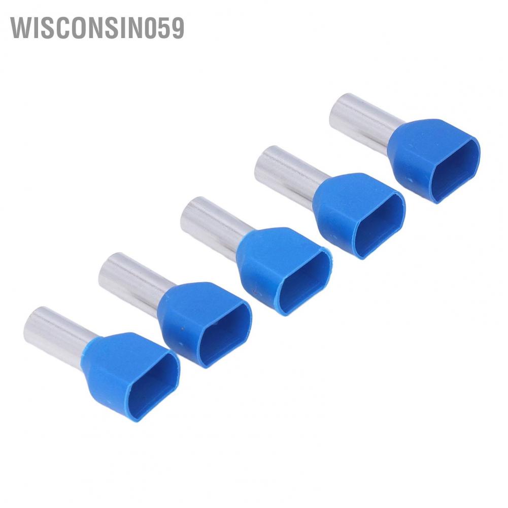 Wisconsin059 50Pcs Insulated Crimp Pin Terminal Copper PVC Cord End Terminals Wire Ferrules Kits for Machinery