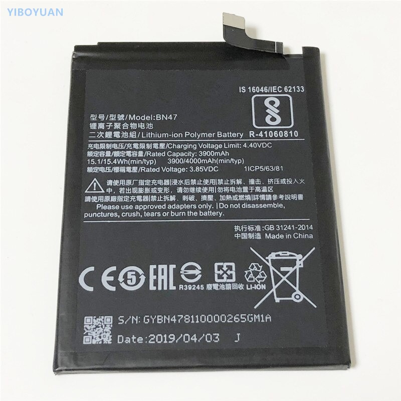 Pin Sạc Thay Thế Cho Xiaomi Mi A2 Lite/ Redmi 6 Pro - BN47 , Pin Xiaomi Redmi 6 Pro/ Mi A2 Lite