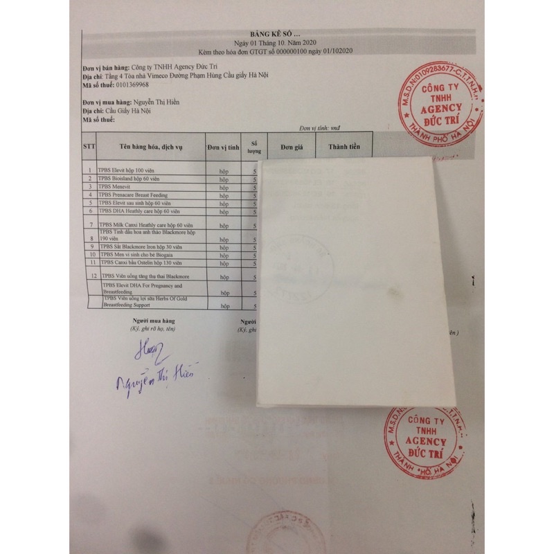 Combo bầu Elevit, canxi, dha, sắt