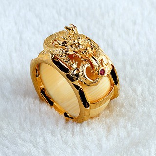 Nhẫn mạ vàng 18K Rồng Đỏ