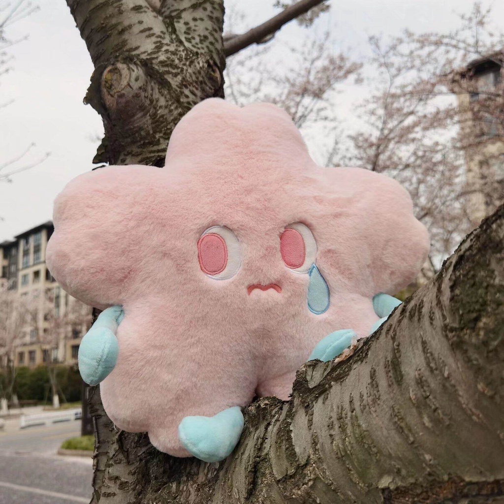 Gối Ôm Nhồi Bông Hình Hoa Anh Đào Dễ Thương Dùng Làm Quà Tặng Sinh Nhật Cho Bé