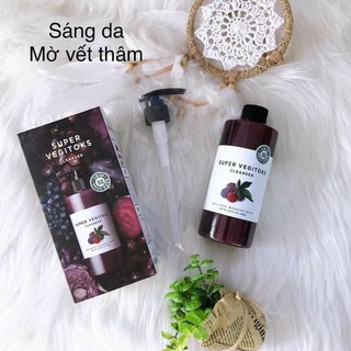 Sữa rửa mặt rau củ Super Vegitoks Cleanser 300ml