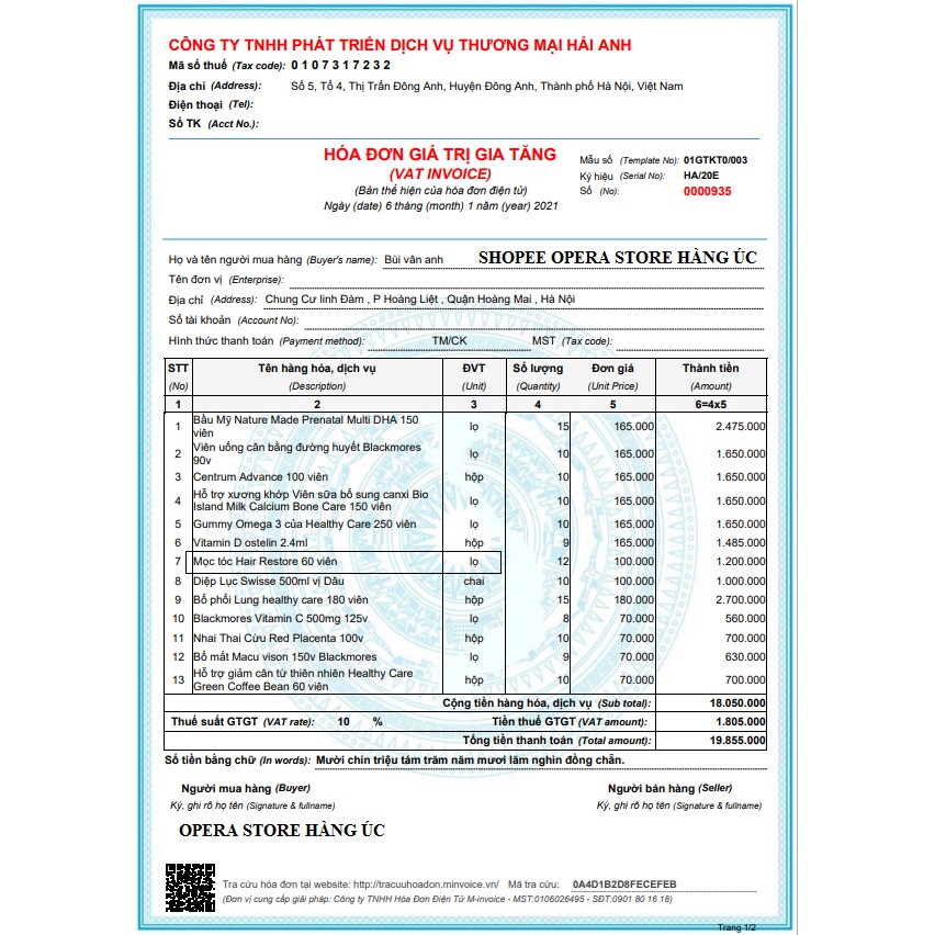 Mọc tóc Hair Restore 60 viên | Thế Giới Skin Care