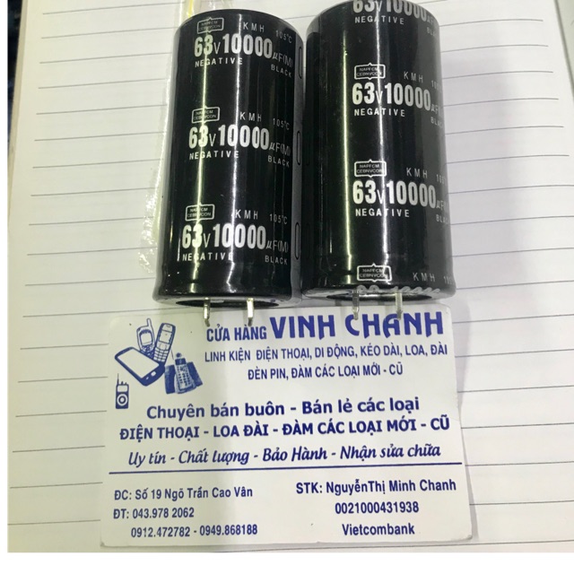 2 Con Tụ KMH 63V 10000uf