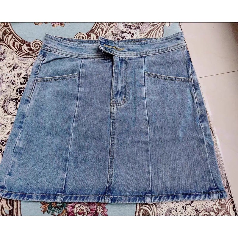 Chân váy bò - chân váy jeans ngắn