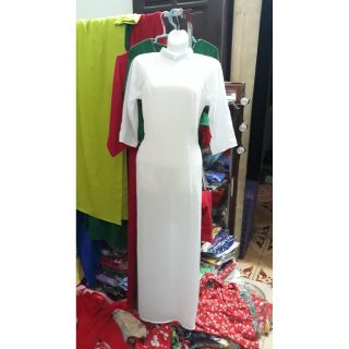 Áo dài trắng trơn kèm quần