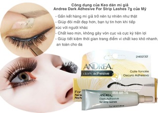 Keo dán mi giả Andrea Dark 7g