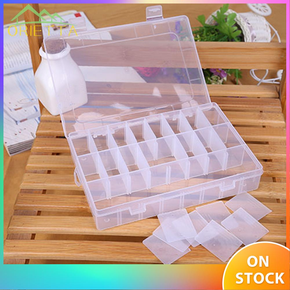 Hộp nhựa đựng trang sức 12 ngăn trong suốt