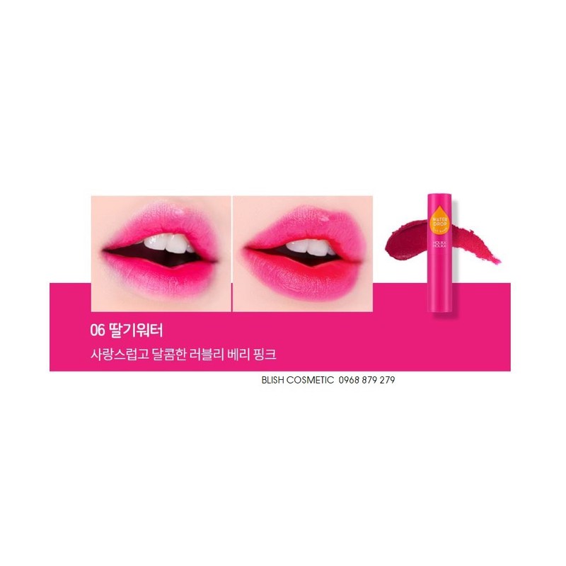 Son dưỡng có màu, lâu trôi Holika Holika drop tint bomb