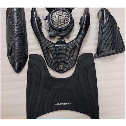 Bộ ốp cacbon lẻ từng món cho xe máy Vision 2021 cực đẹp