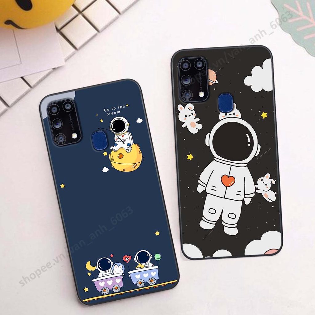 Ốp Samsung M31 hình bầu trời, phi hành gia đẹp, ốp lưng điện thoại samsung galaxy viền dẻo cao cấp