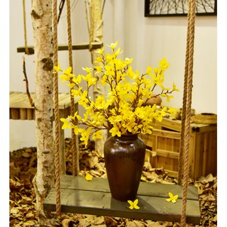 Cành Mai Mỹ-hoa lụa trang trí cao 90cm