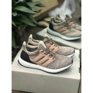 (Ảnh thật) Giày Ultraboost hồng nhạt gót đen