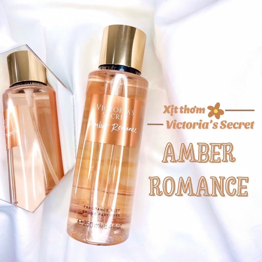 Dưỡng Thể và xịt thơm toàn thân Victoria’s Secret Fragrance Lotion Amber Romance 236ml
