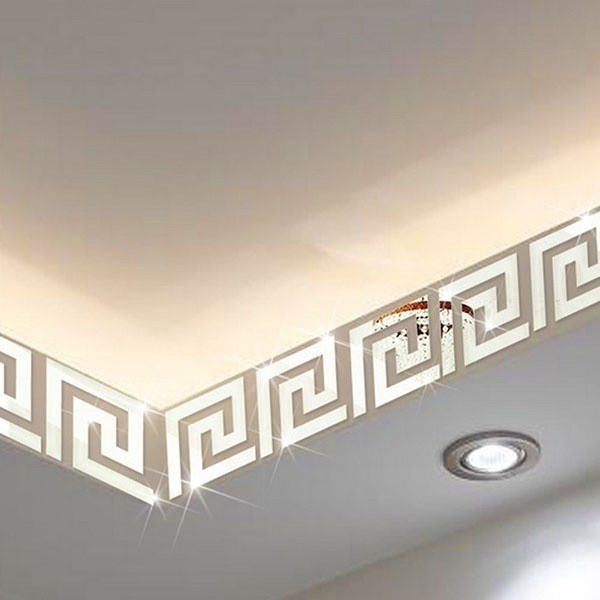 10 cái acrylic Gương Tường Decal Nghệ thuật Dán Đề can Trang trí nội thất