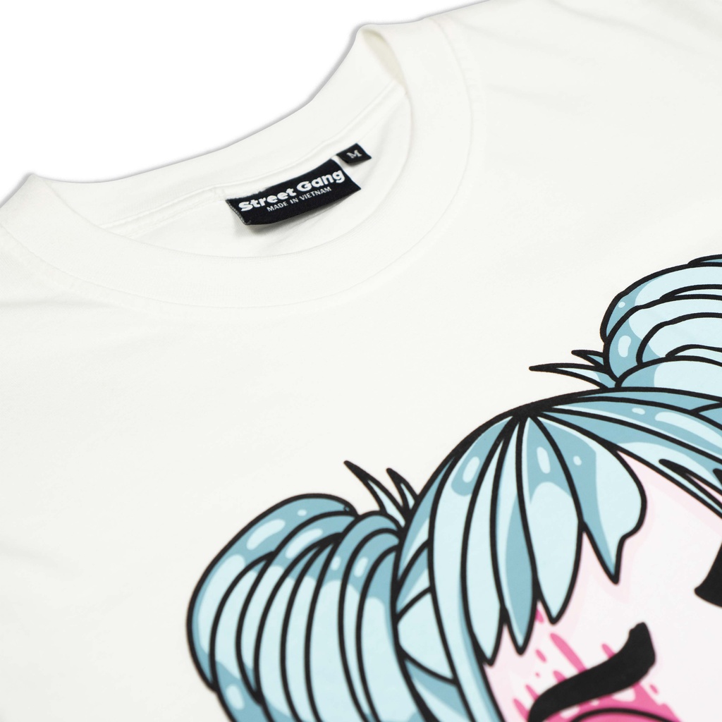 Áo thun Badgirl - Trắng - Street Gang