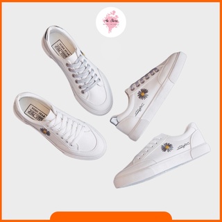 Giày Thể Thao Nữ Giày Sneaker Nữ  MIX Hoa Cúc & Họa Tiết Thêu