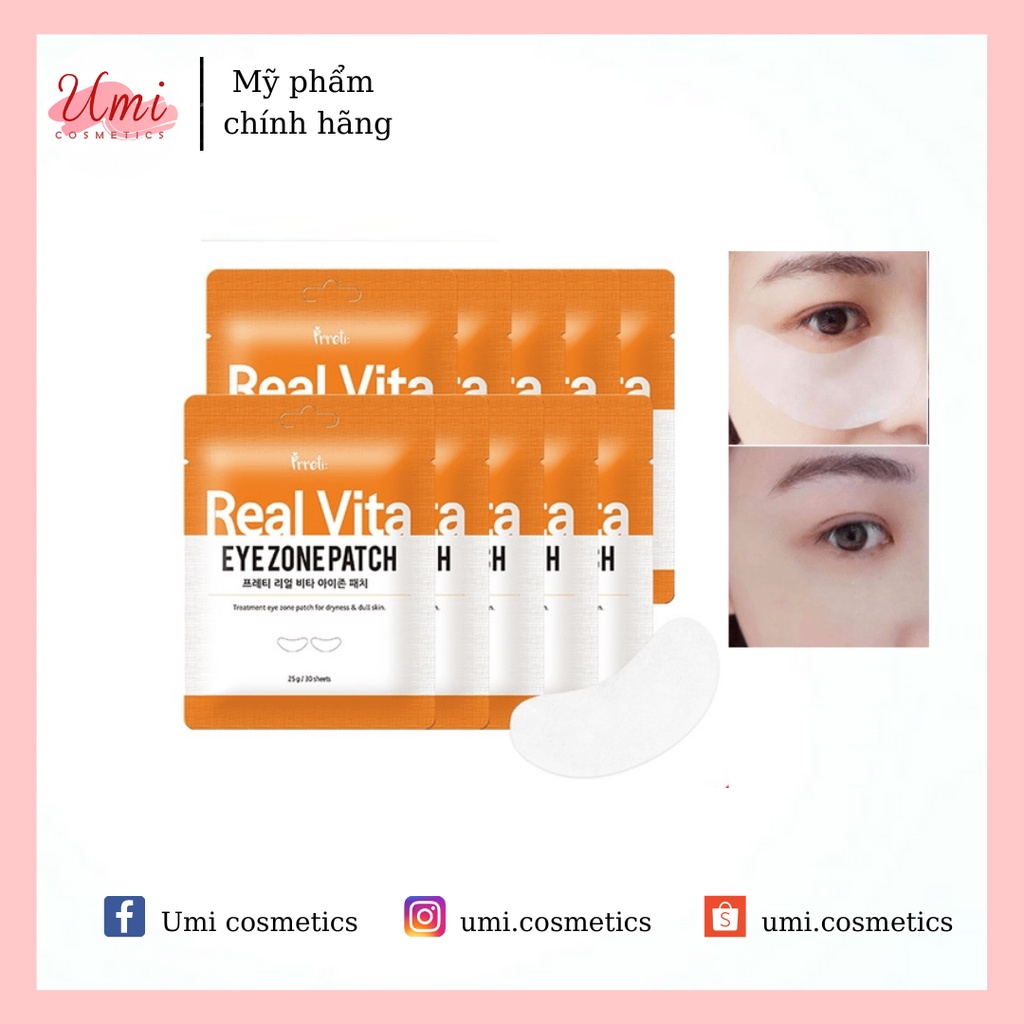 Mặt nạ mắt Prreti Real Vita Eyezone Patch 30 miếng