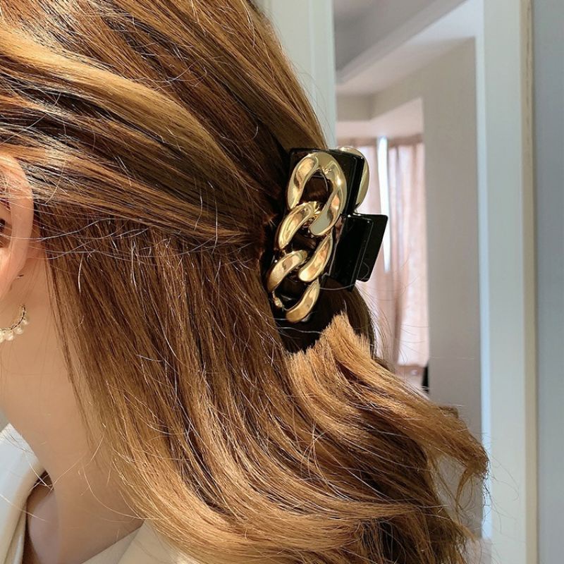 Kẹp tóc càng cua Hàn quốc - Cặp tóc mạ Vàng Hàn quốc cao cấp siêu sang ZaZa.accessories KT0040