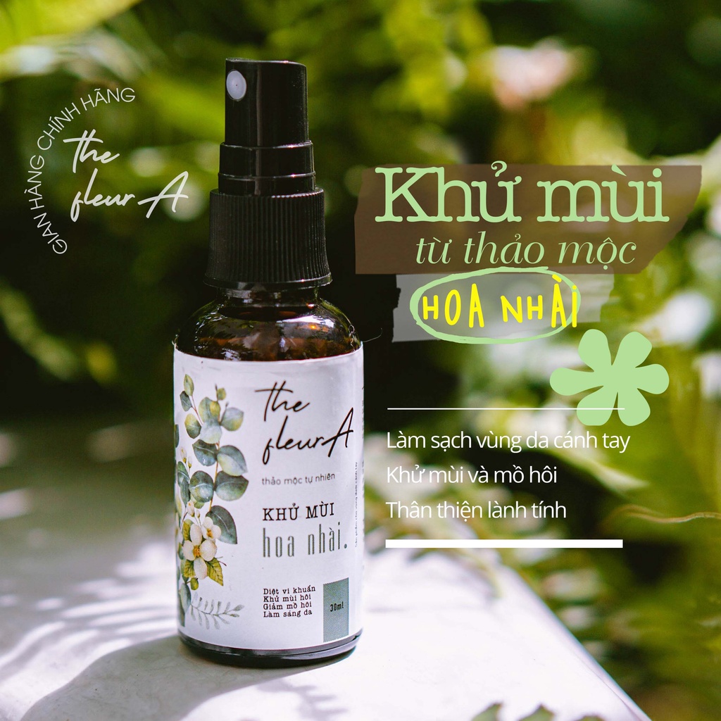 Khử Mùi Hôi Nách Hoa Nhài Xịt Ngăn Mồ Hôi Nách và Loại Bỏ Mùi Hôi An Toàn Hiệu Quả THE FLEURA