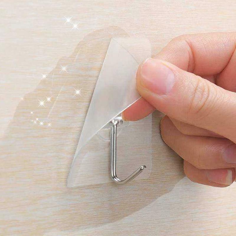 Móc treo đồ gắn tường cửa ra vào không cần đinh tiết kiệm không gian nhà ở chịu lực tốt sáng tạo