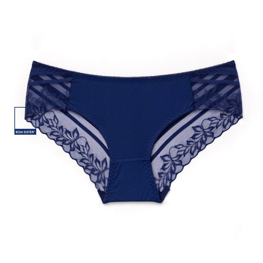 [Mã FAMALLT5 giảm 15% đơn 150k] Quần lót thun phối lưới màu trơn BOM SISTER Q204 | BigBuy360 - bigbuy360.vn