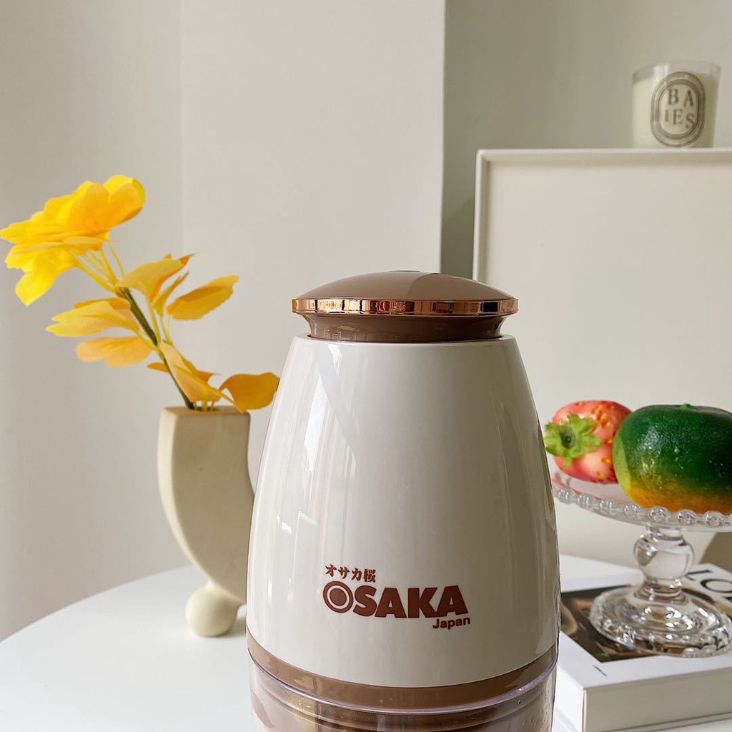 Máy Xay Đa Năng OSAKA  Nắp Đồng ,Máy Xay Sinh Tố  750ML, Máy Xay Tỏi Ớt, Xay Thịt Bản Cao Cấp Mới Nhất 2022