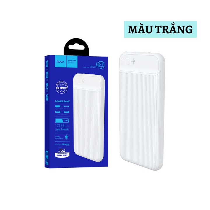 Sạc Dự Phòng Hoco J52 Pin Sạc Dự Phòng 10000mah Cho Iphone Samsung Oppo Giá Rẻ Nhỏ Gọn D'HUNA