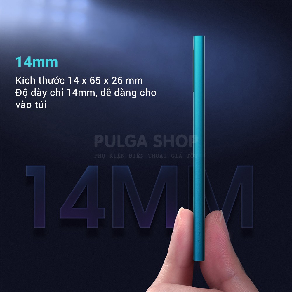 Sạc Dự Phòng Baseus 10000mAh Hỗ Trợ PD/QC3.0 Sạc Nhanh 22.5W Cho Iphone Samsung Xiaomi Oppo