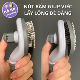 LƯỢC CHẢI LÔNG CHO CHÓ MÈO CÓ NÚT BẤM