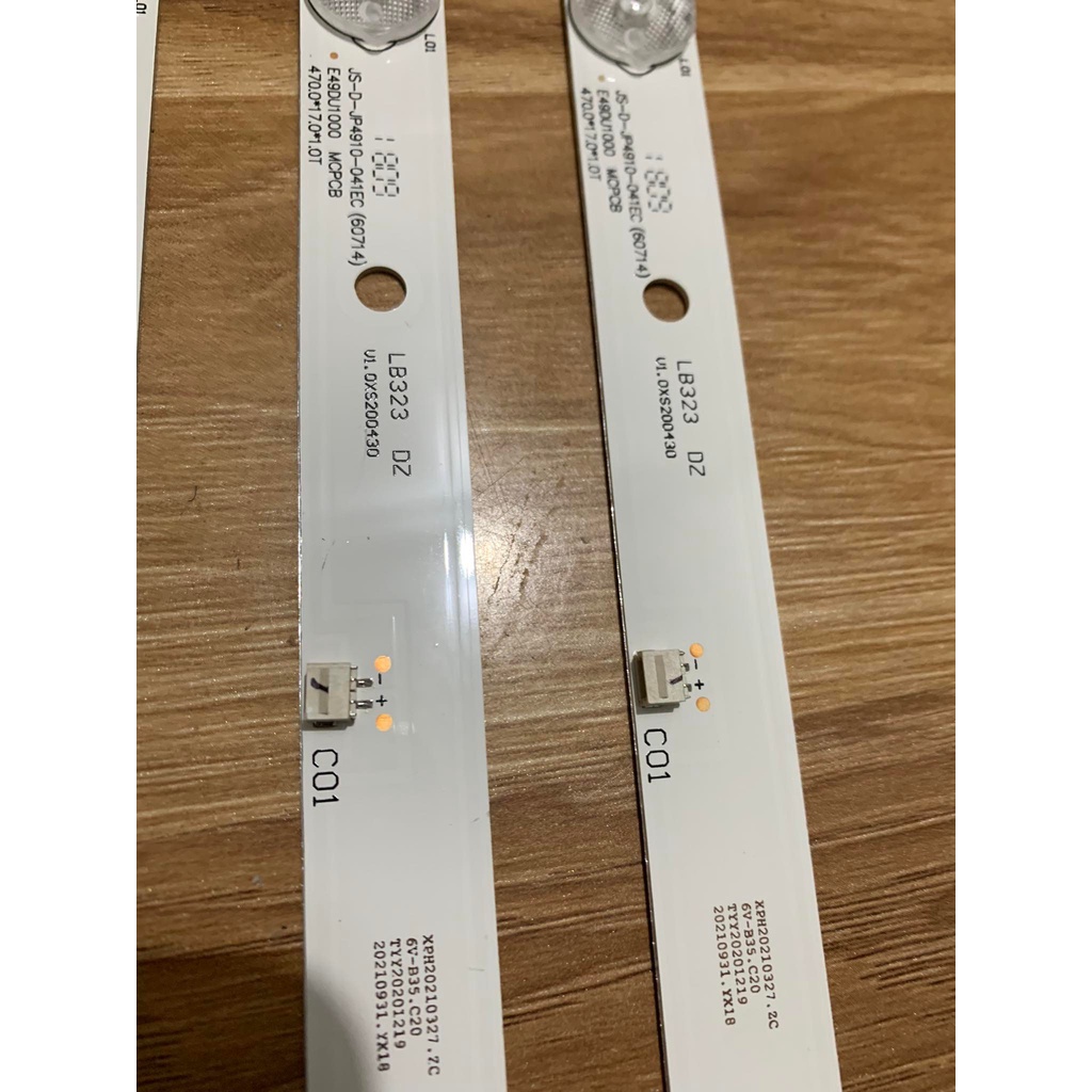 Thanh LED Tivi asanzo Lắp zin tivi 50CS6000 / 50UC6000 / 50DU3000 - 1 bộ 10 thanh LED mới 100% nhà máy