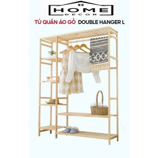 Tủ Treo Quần Áo HOMESDECOR Double Hanger Size Khổng Lồ Nội Thất Kiểu Hàn Lắp Ráp - Nội Thất Phòng Ngủ