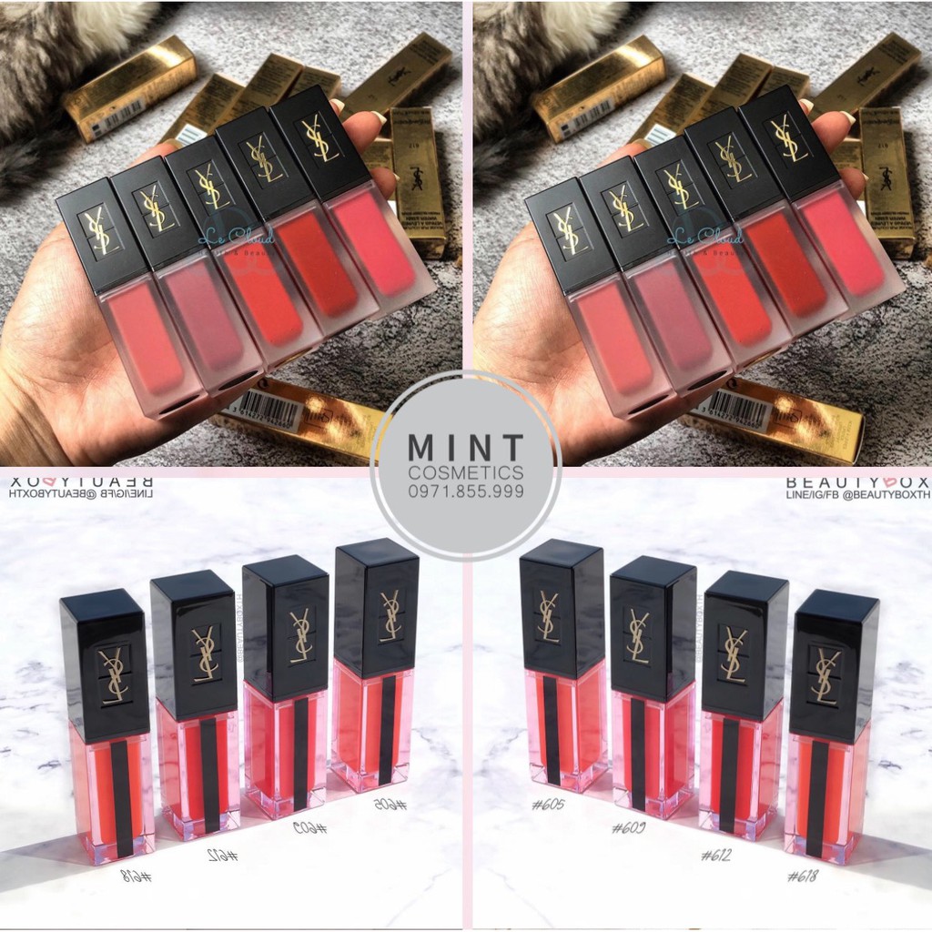 Son YSL Velvet Cream 2020_YSL Water Stain_Son Kem YSL Hàng Chính Hãng - Full Box