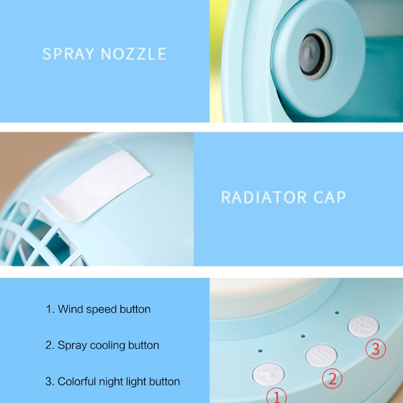 Quạt Điều Hòa Không Khí Mini Di Động Kèm Sạc USB Tiện Dụng Chất Lượng Cao
