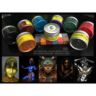 MÀU NHỦ NHÂN TƯỢNG - MÀU BODY PAINTING - NHÂN TƯỢNG VÀNG BẠC