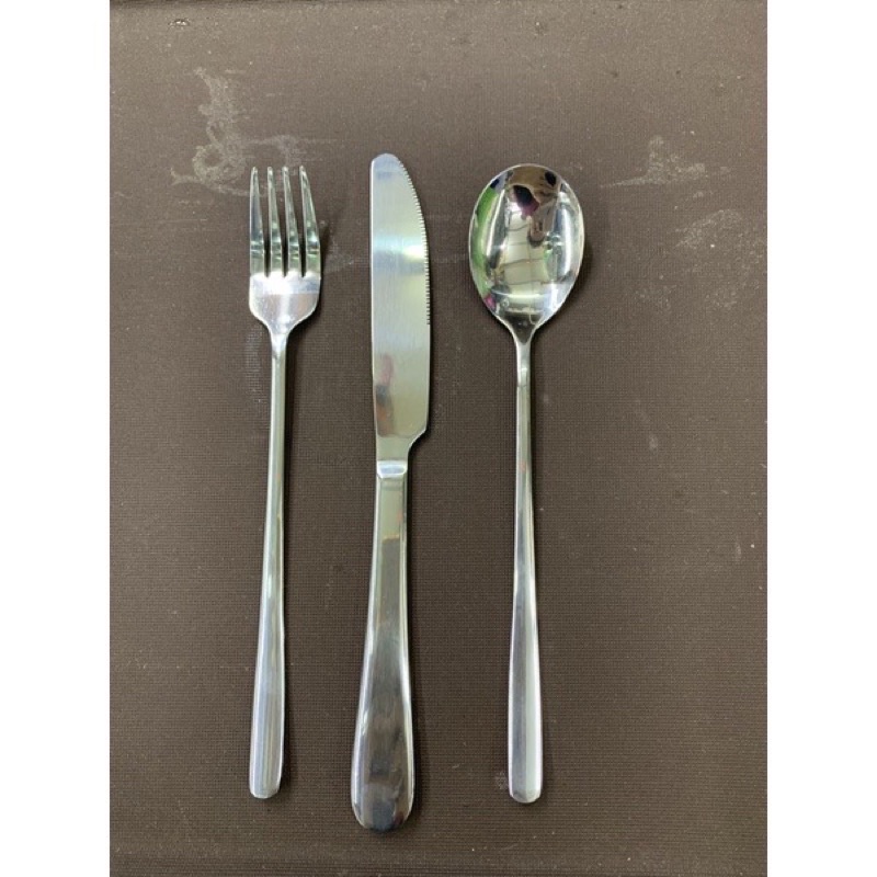 Thìa Hoặc Nĩa Inox Cán Dài Phong Cách Hàn Quốc