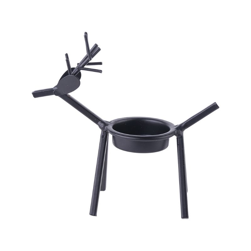 Giá Đỡ Đèn Cầy Bằng Sắt Hình Tuần Lộc Giáng Sinh Độc Đáo Trang Trí Tiệc Cướ