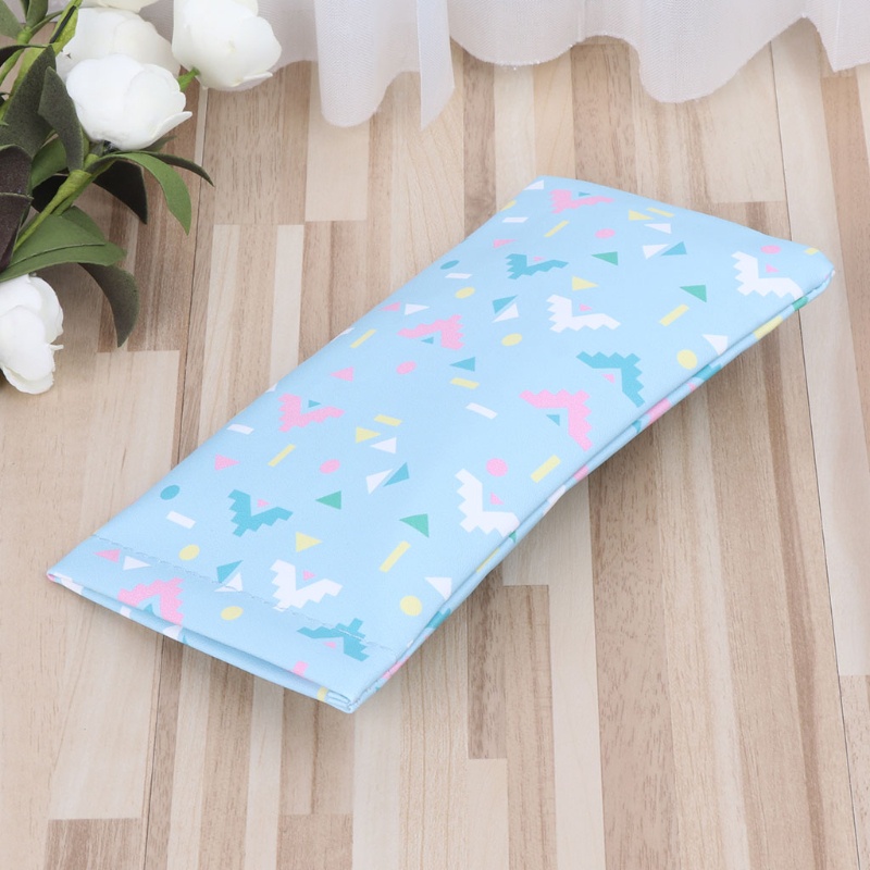 Youyo Túi Đựng Mắt Kính Bảo Vệ Mắt Kính Giả Da Họa Tiết Hình Học Nhỏ Gọn Mềm Mại