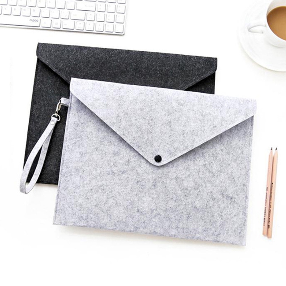1/2 Túi đựng tài liệu khổ a4 bằng vải nỉ thiết kế đơn giản tiện dụng